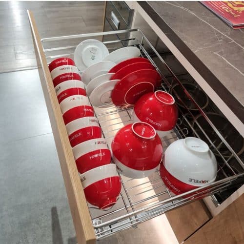 Bộ rổ chén đĩa CAPPELLA Cucina 549.08.204 mạ chrome 3 Ảnh thực tế bộ rổ chén đĩa CAPPELLA Cucina 549.08.204 mạ chrome