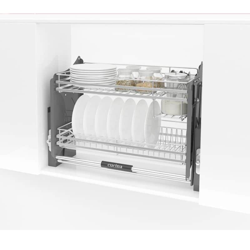 Ảnh thực tế rổ chén đĩa di động lướt dẹt LENTO Cucina 504.76.214 mạ chrome Ảnh thực tế rổ chén đĩa di động lướt dẹt LENTO Cucina 504.76.214 mạ chrome