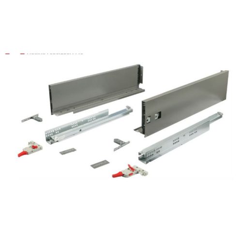 Ray hộp Hafele 552.35.345 Alto-S H120 mm màu xám đậm 3 Cấu tạo ray hộp Hafele 552.35.345 Alto-S H120 mm màu xám đậm