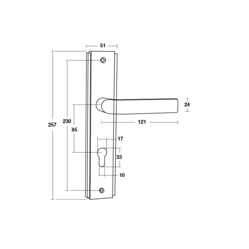 Kích thước tay nắm đế dài Bauma BM055-85 Hafele 905.99.087 Kích thước tay nắm đế dài Bauma BM055-85 Hafele 905.99.087