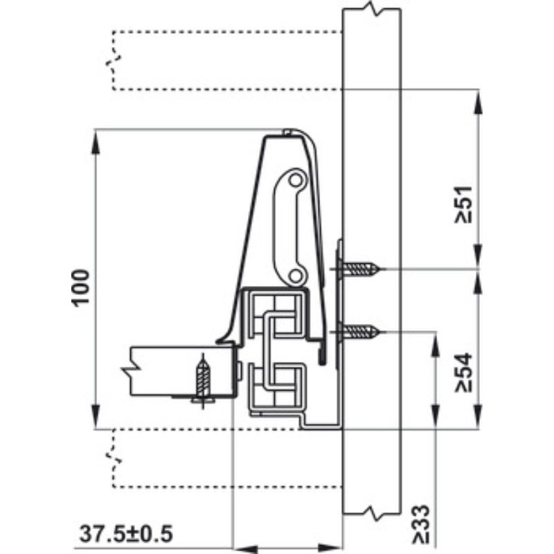 Ray hộp Hafele 552.03.785 Inner Alto âm giảm chấn H84xD500mm trắng mờ (1) Ray hộp Hafele 552.03.785 Inner Alto âm giảm chấn H84xD500mm trắng mờ (1)