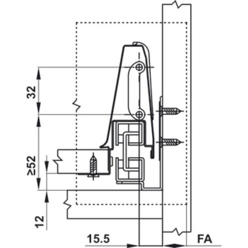 Ray hộp Hafele 552.03.785 Inner Alto âm giảm chấn H84xD500mm trắng mờ (2) Ray hộp Hafele 552.03.785 Inner Alto âm giảm chấn H84xD500mm trắng mờ (2)