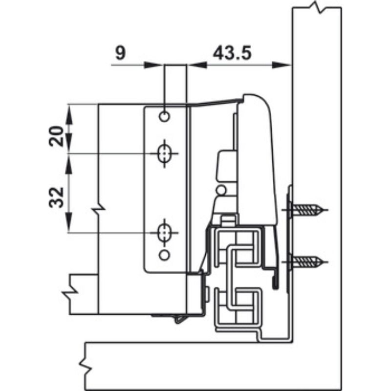 Ray hộp Hafele 552.03.785 Inner Alto âm giảm chấn H84xD500mm trắng mờ (3) Ray hộp Hafele 552.03.785 Inner Alto âm giảm chấn H84xD500mm trắng mờ (3)