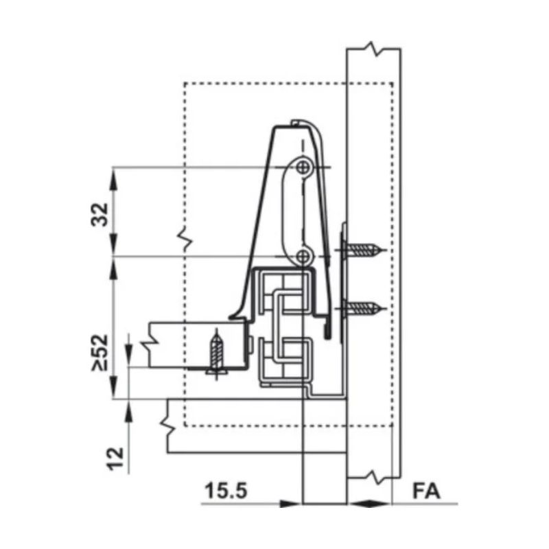 Ray hộp Hafele 552.03.785 Inner Alto âm giảm chấn H84xD500mm trắng mờ (2) Ray hộp Hafele 552.03.785 Inner Alto âm giảm chấn H84xD500mm trắng mờ (2)