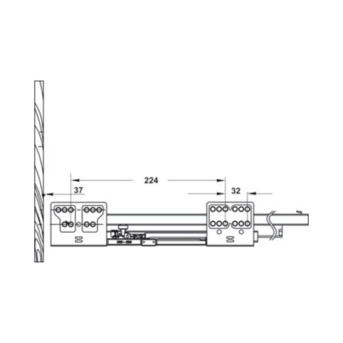 Ray hộp Hafele 552.77.781 Alto màu trắng mờ, H135X300m 5 Thiết kế của Ray hộp Hafele 552.77.781 Alto màu trắng mờ, H135X300m