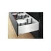 Ray hộp Hafele Legrabox 550.71.705 giảm chấn trắng 40kg C 177mm