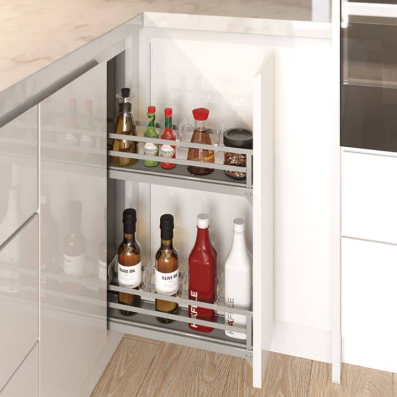 Ảnh thực tế bộ rổ gia vị Hafele Omero 549.20.840 150mm (phải) Ảnh thực tế bộ rổ gia vị Hafele Omero 549.20.840 150mm (phải)