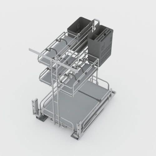 Bộ rổ gia vị dao thớt Hafele Omero 595.00.804 350mm 3 Bộ rổ gia vị dao thớt Hafele Omero 595.00.804 350mm