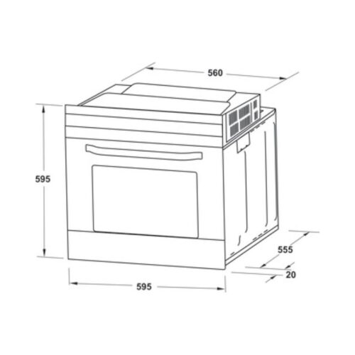 Thiết kế của Lò nướng Hafele HO-4KT70A