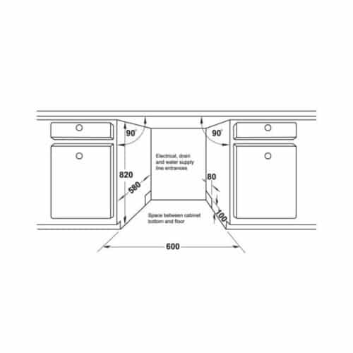 Máy rửa bát âm tủ Hafele HDW-FI60AB 538.21.330 4 Thông số kỹ thuật của máy rửa bát âm tủ Hafele HDW-FI60AB