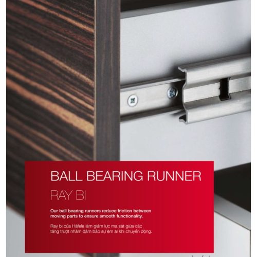 Ray bi giảm chấn Hafele 494.02.063 4 Ảnh thực tế ray bi giảm chấn Hafele 494.02.063