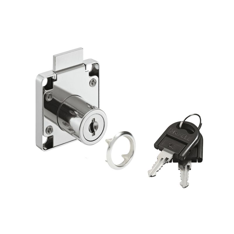 Khóa vuông Econo cửa dày 22mm Hafele 232.01.220 Khóa vuông Econo cửa dày 22mm Hafele 232.01.220