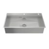 Chậu rửa bát Inox 1 hố Hafele WS R0 HS24-SSN1S-8650 SILVER 567.20.637 1 chau rua bat inox 1 ho hafele ws r0 hs24 ssn1s 8650 silver 567 20 637