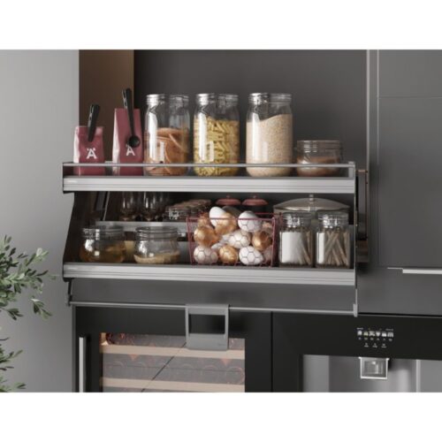 Kệ nâng hạ gia vị Hafele iMove 800mm - 2 tầng 504.68.377