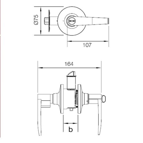Bộ khóa tay nắm cửa đi Hafele 489.10.171 3 bo khoa tay nam cua di hafele 489 10 171 1