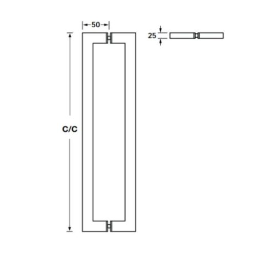 Tay nắm kéo vuông 1100mm Hafele 903.08.507 4 kich thuoc tay nam keo vuong 1100mm hafele 903 08 507