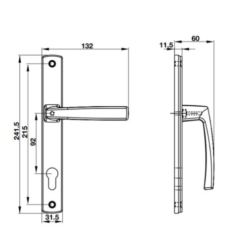 Tay nắm Hafele HL949CD-92 905.99.627 3 kich thuoc tay nam hafele hl949cd 92 905 99 627 2