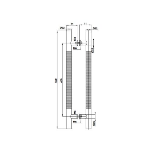 kich thuoc tay nam keo chu h 600mm cc450mm hafele diy 499 68 037