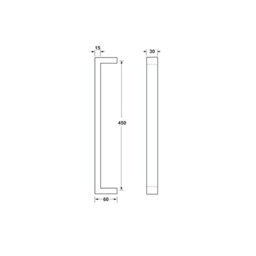 Tay nắm cửa Hafele 903.00.170 cho phòng kính 450mm 3 thong so tay nam cua hafele 903 00 170