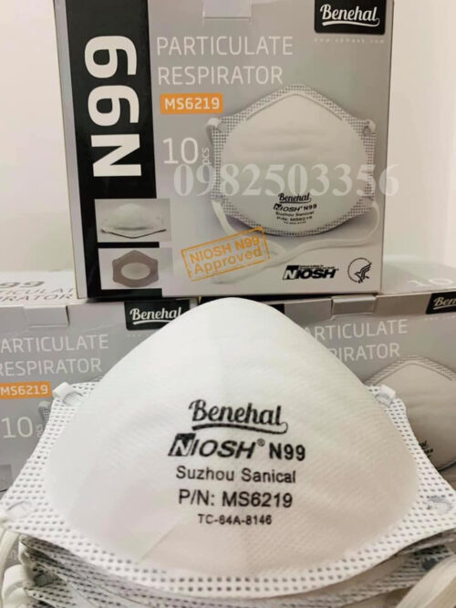 Khẩu Trang N99 Benehal -  MS6219. Đạt chuẩn chứng nhận Hoa Kỳ