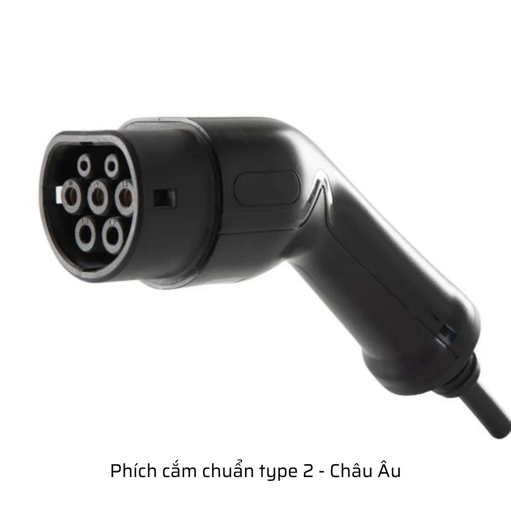 bo phich o cam sac xe o to dien chuan type2 chau au vinfast