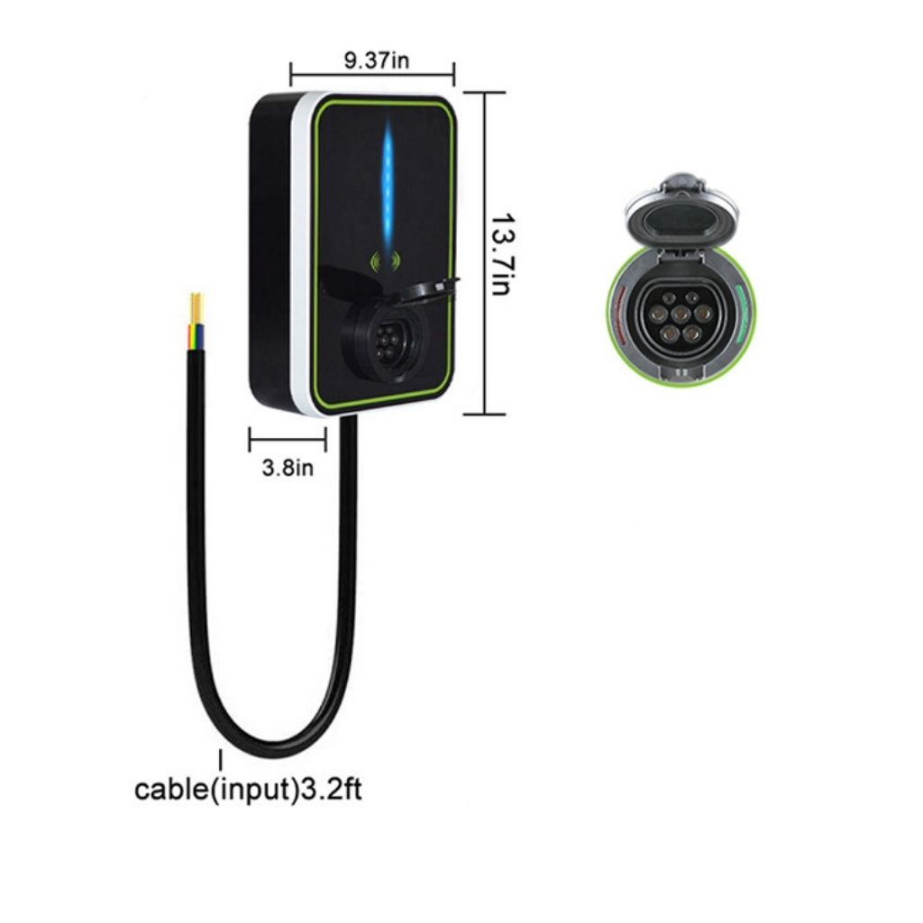 Trạm sạc xe ô tô điện treo tường tại nhà 22kW 32A, điện đầu vào 3 pha 380V AC, súng sạc chuẩn SAE J1772&IEC 61851&GBT 20234 4 Trạm sạc xe ô tô điện treo tường tại nhà 22kW 32A, điện đầu vào 3 pha 380V AC, súng sạc chuẩn SAE J1772&IEC 61851&GBT 20234 - Ảnh 4
