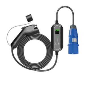 Trạm sạc xe ô tô điện di động công suất 22kW, dòng điện 32A, điện đầu vào 3 pha 380V AC, súng sạc chuẩn SAE J1772&IEC 61851&GBT 20234