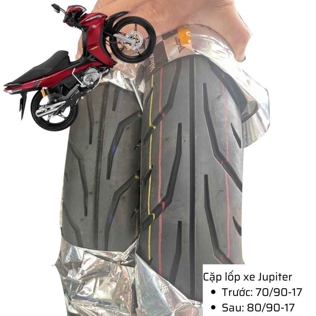 Lốp xe Jupiter, Sirius trước 70/90-17 có săm Veloce - Đài Loan 2 Lốp xe Jupiter, Sirius trước 70/90-17 có săm Veloce - Đài Loan - Ảnh 2