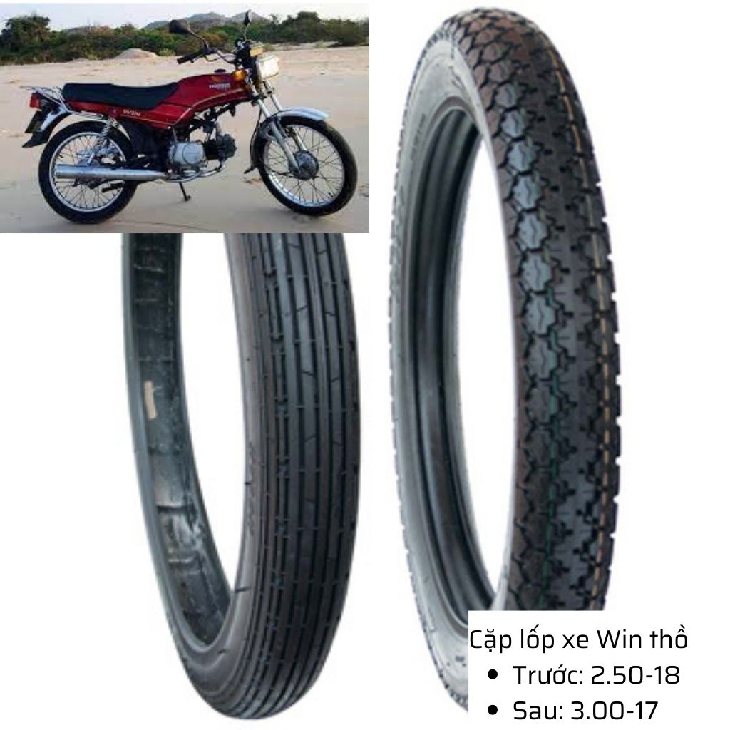 Lốp xe Win thồ sau 3.00-17 có săm Veloce - Đài Loan 9 Lốp xe Win thồ sau 3.00-17 có săm Veloce - Đài Loan - Ảnh 9