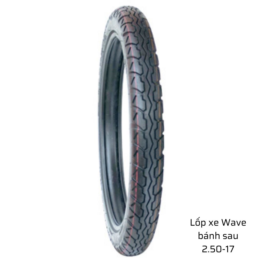 Lốp xe Wave sau 2.50-17 có săm nhãn hiệu Veloce, Đài Loan 3 Lốp xe Wave sau 2.50-17 có săm nhãn hiệu Veloce, Đài Loan - Ảnh 3