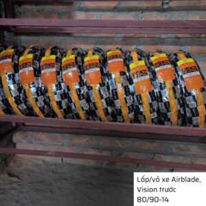 Lốp xe Air Blade, Vision trước 80/90-14 không săm Veloce - Đài Loan 15 vo xe airblade vision truoc 80.90 14 2