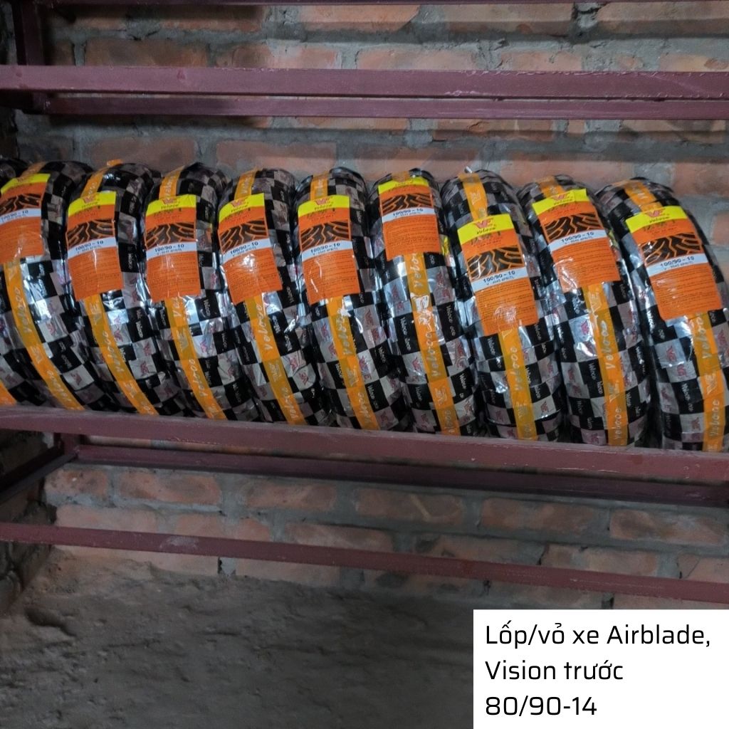 Lốp xe Air Blade, Vision trước 80/90-14 không săm Veloce - Đài Loan 7 Lốp xe Air Blade, Vision trước 80/90-14 không săm Veloce - Đài Loan - Ảnh 7