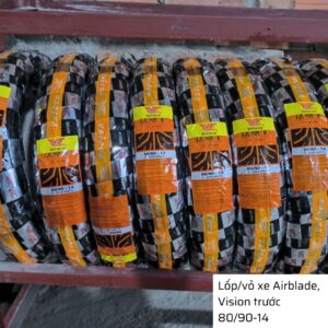 Lốp xe Air Blade, Vision trước 80/90-14 không săm Veloce - Đài Loan 16 vo xe airblade vision truoc 80.90 14 3