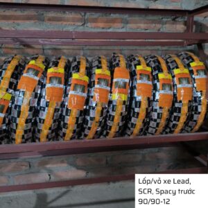 Lốp xe Lead, Attila, Spacy trước 90/90-12 không săm Veloce - Đài Loan 13 vo xe lead truoc 90.90 12 3