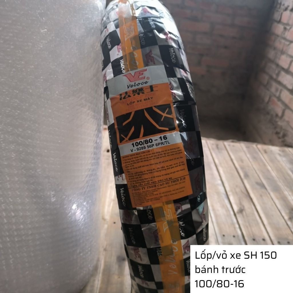 Lốp xe SH 150 trước 100/80-16 không săm Veloce - Đài Loan 4 Lốp xe SH 150 trước 100/80-16 không săm Veloce - Đài Loan - Ảnh 4