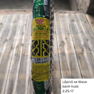 Lốp xe Wave trước 2.25-17 có săm nhãn hiệu Veloce, Đài Loan