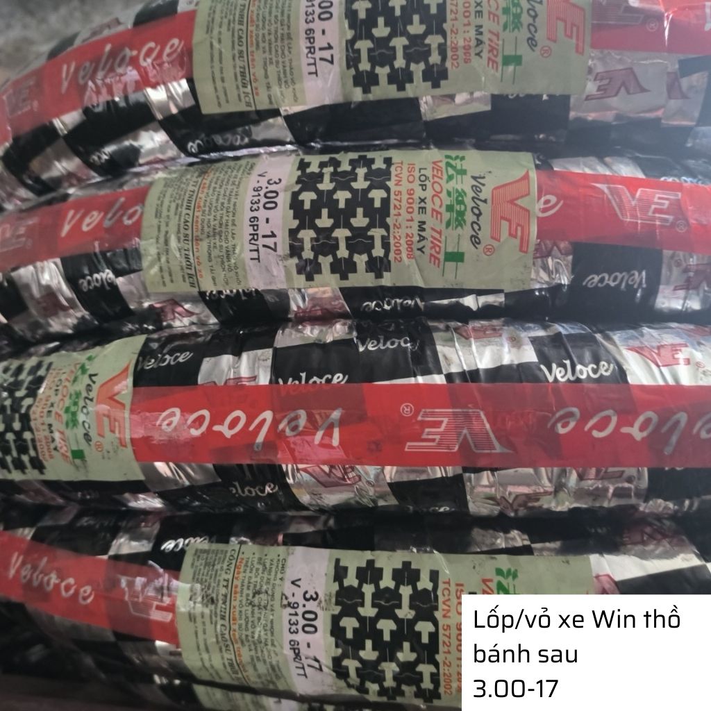 Lốp xe Win thồ sau 3.00-17 có săm Veloce - Đài Loan 3 Lốp xe Win thồ sau 3.00-17 có săm Veloce - Đài Loan - Ảnh 3
