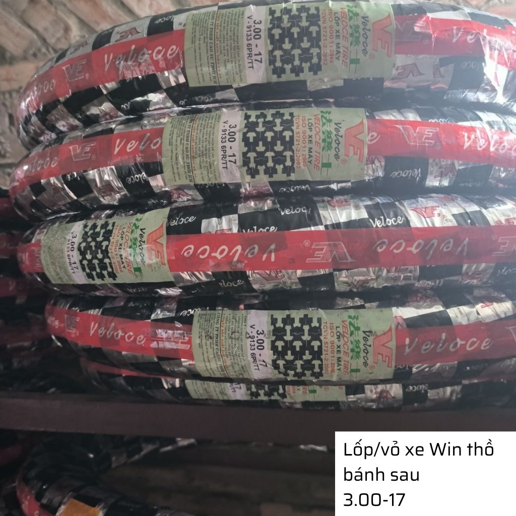 Lốp xe Win thồ sau 3.00-17 có săm Veloce - Đài Loan 4 Lốp xe Win thồ sau 3.00-17 có săm Veloce - Đài Loan - Ảnh 4