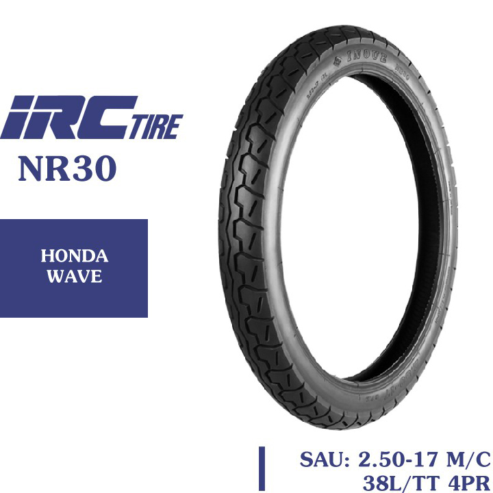 Lốp IRC xe Honda Wave bánh sau 2.50-17 1 Lốp IRC xe Honda Wave bánh sau 2.50-17