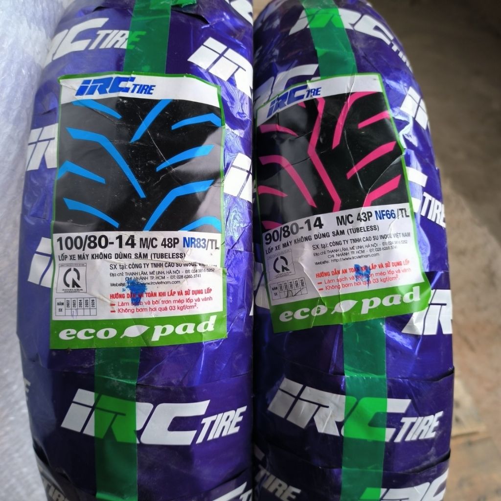 Lốp không săm IRC xe Air Blade 150, Vario sau 100/80-14 7 Lốp không săm IRC xe Air Blade 150, Vario sau 100/80-14 - Ảnh 7