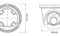 Alternative view of Camera bán cầu IP hồng ngoại HIE2PI