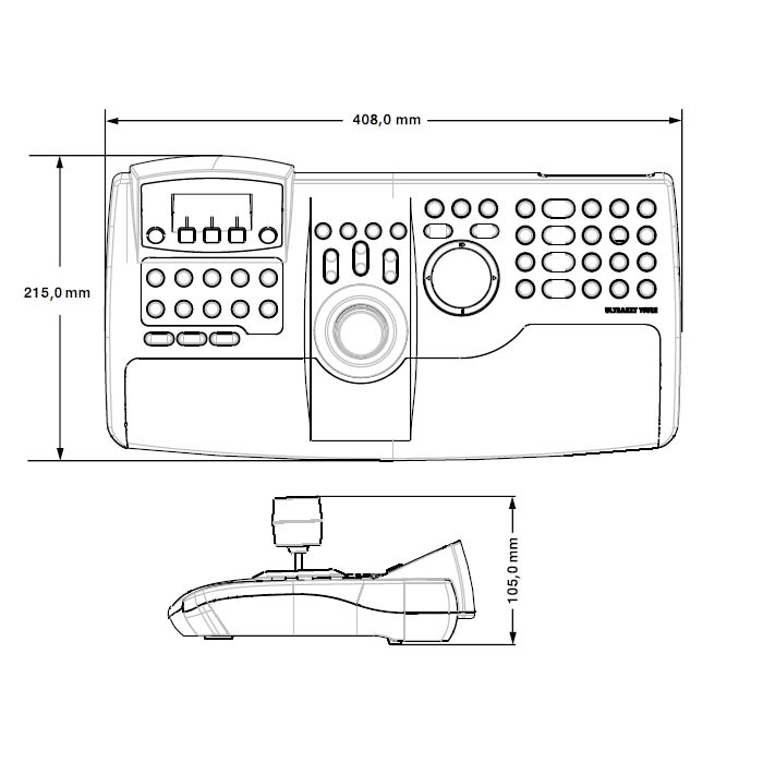 Bàn điều khiển đầu ghi DVR và Camera PTZ HJC4000 - Ảnh 5