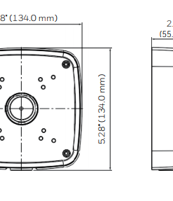 Alternative view of Chân đế gắn tường camera HBS2-BB