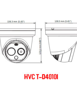Alternative view of Camera đo thân nhiệt bán cầu Honeywell's HVCT-D4010I
