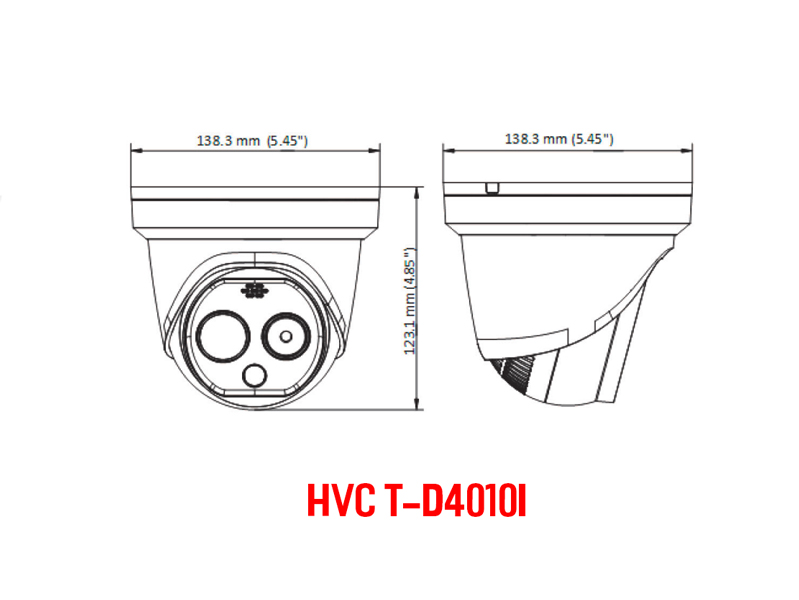 Camera đo thân nhiệt bán cầu Honeywell's HVCT-D4010I - Ảnh 2