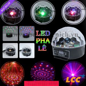 Đèn nấm led pha lê 7 màu