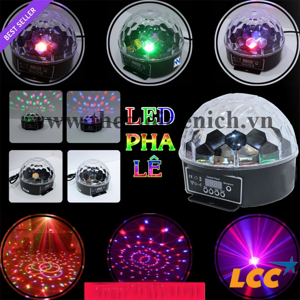 Đèn nấm led pha lê 7 màu