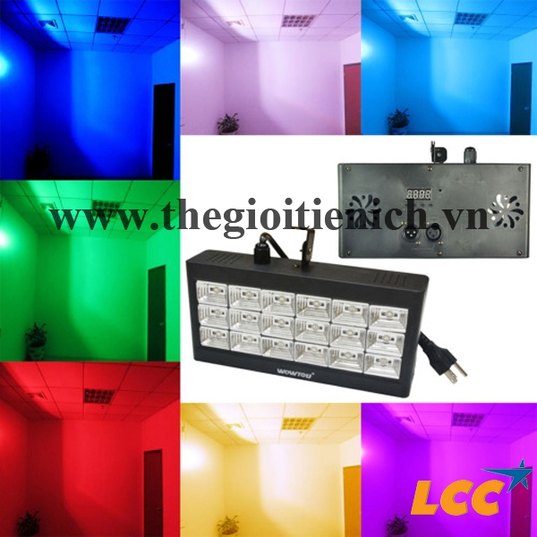 Đèn chớp led 18 bóng 7 màu