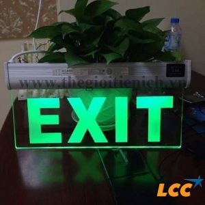 Đèn exit trong suốt 3WA