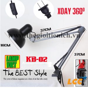 Đèn kẹp bàn pixar KB-02